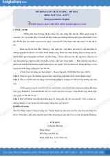 Đề khảo sát chất lượng đầu năm Văn 9 - Đề 8
